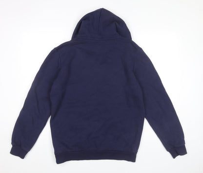 Mens UK Size S PUMA Blue Pullover Hoodie
