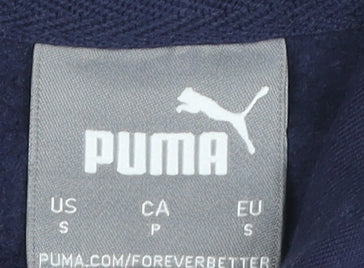 Mens UK Size S PUMA Blue Pullover Hoodie