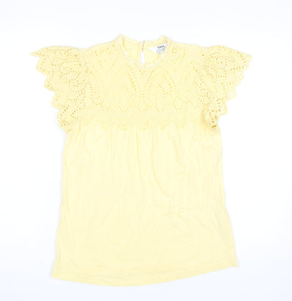 Womens UK Size S Dorothy Perkins Yellow Tunic Blouse