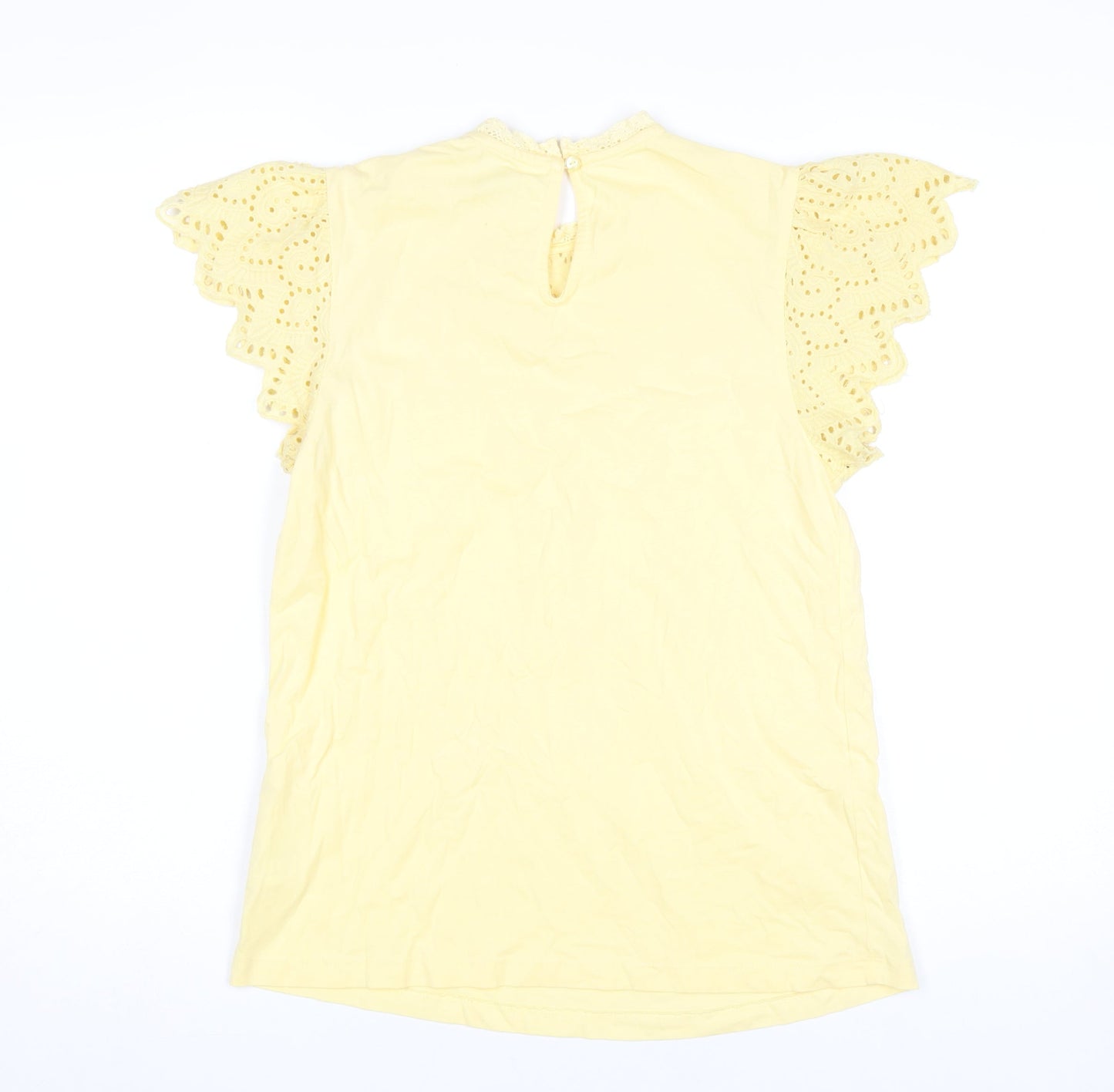 Womens UK Size S Dorothy Perkins Yellow Tunic Blouse