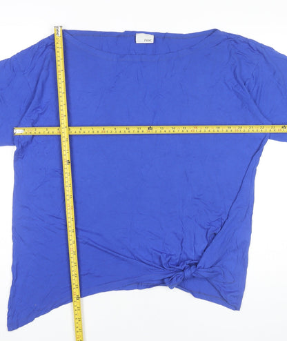Womens UK Size 10 NEXT Blue Basic T-Shirt