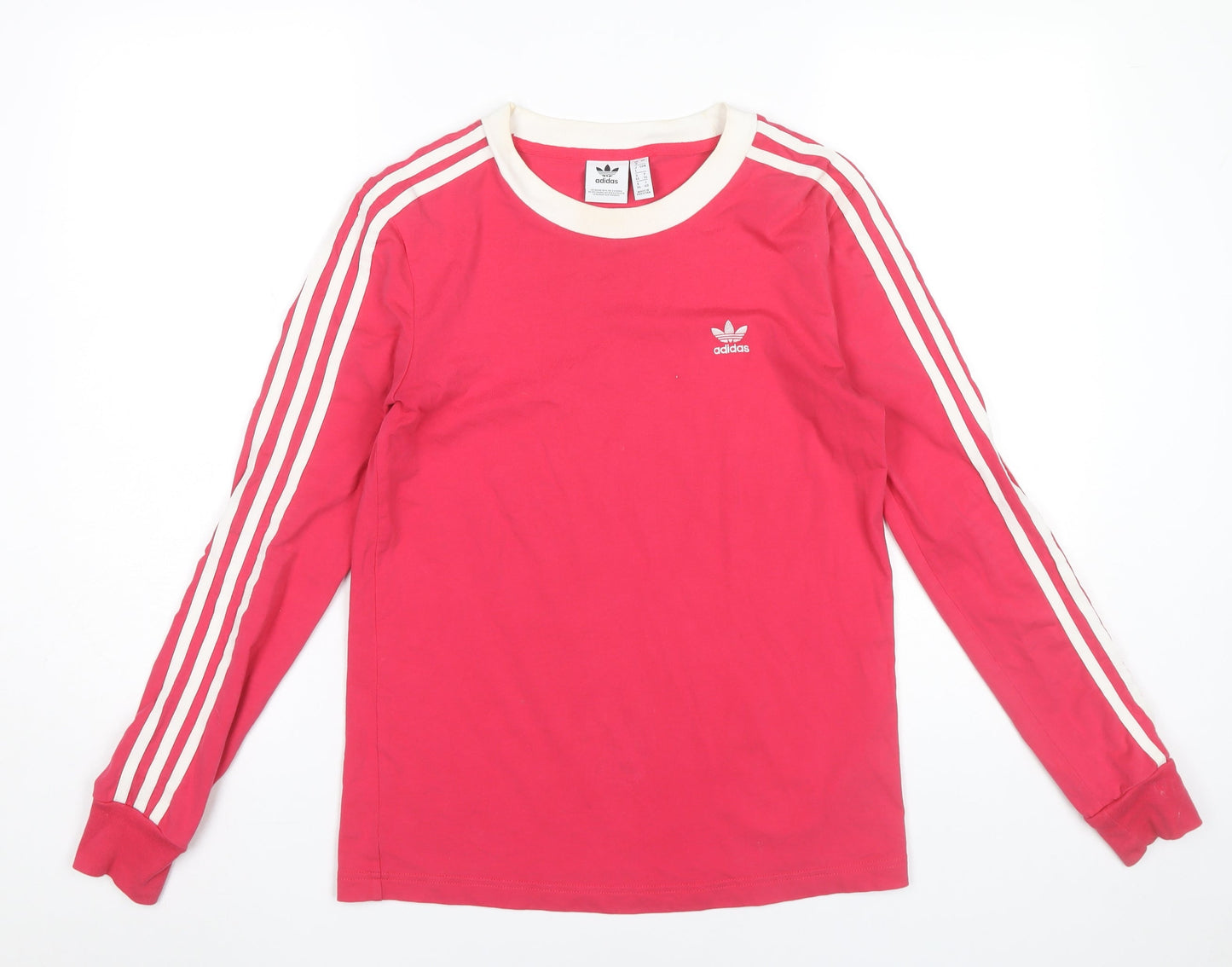 Womens UK Size 8 adidas Pink Jersey T-Shirt