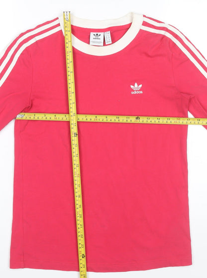 Womens UK Size 8 adidas Pink Jersey T-Shirt