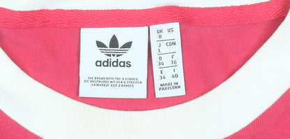 Womens UK Size 8 adidas Pink Jersey T-Shirt