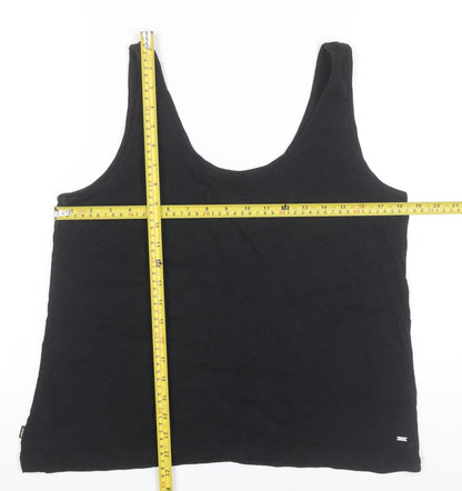 Womens UK Size 12 Superdry Black Basic Tank