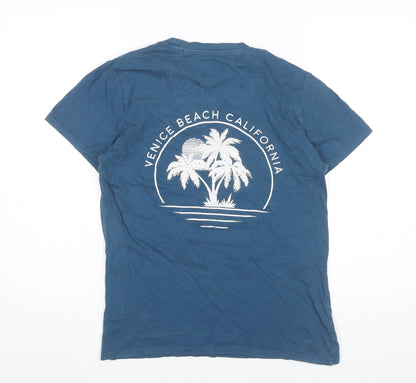 Broken Standard Men's Blue Small Venice Beach Graphic T-Shirt