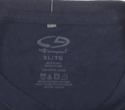 Mens UK Size XL Champion Blue  T-Shirt