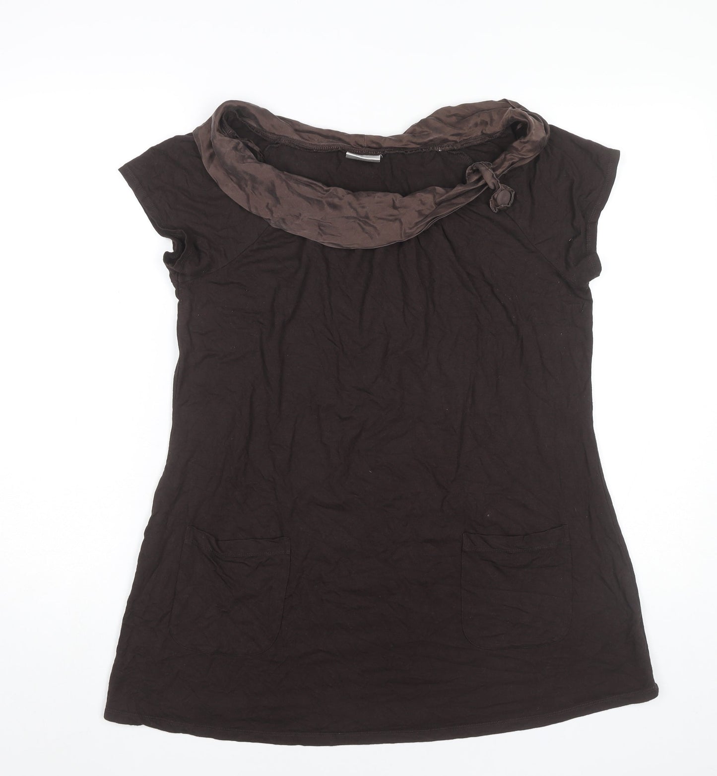 Womens UK Size 14 NEXT Brown Tunic Blouse
