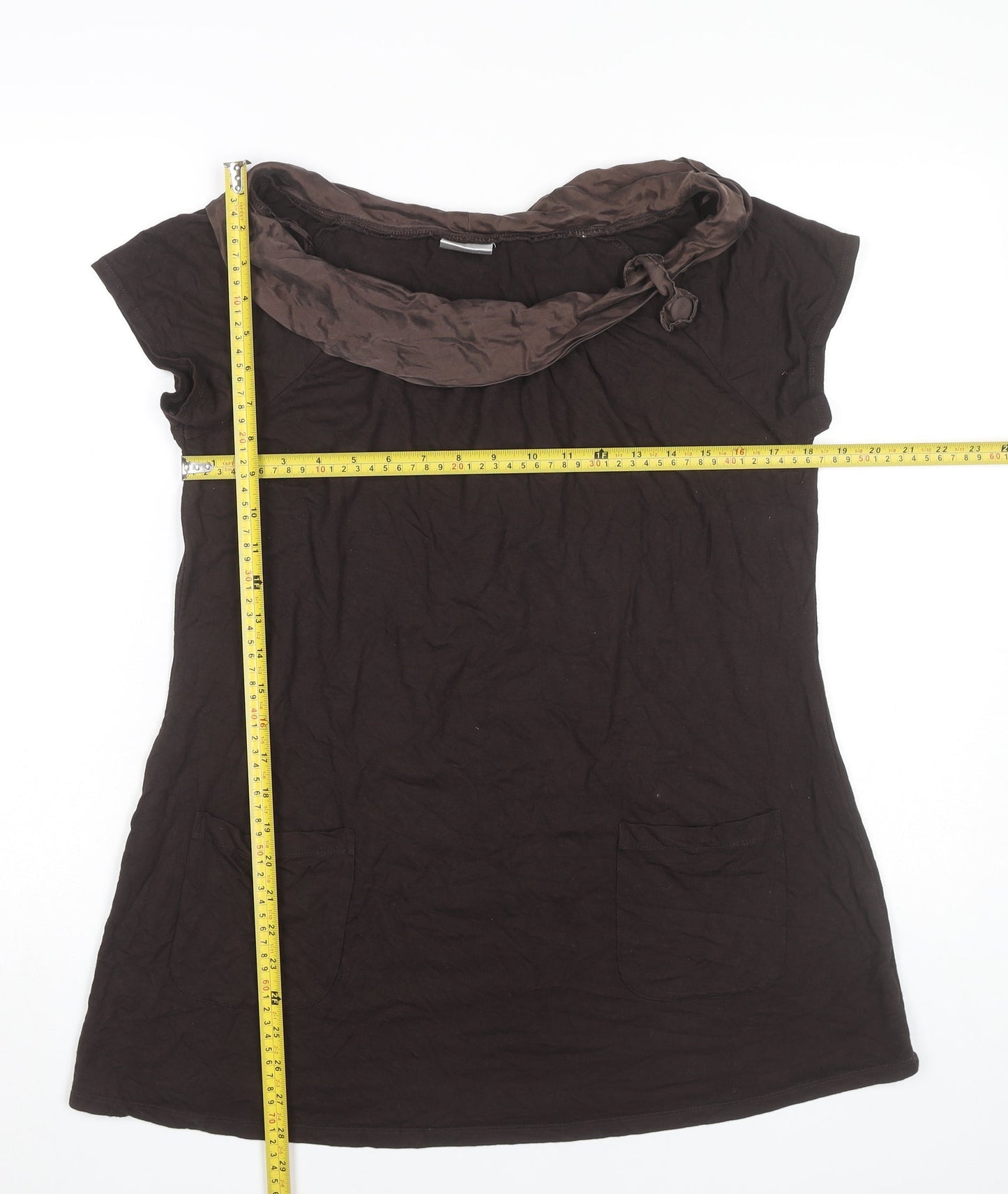 Womens UK Size 14 NEXT Brown Tunic Blouse