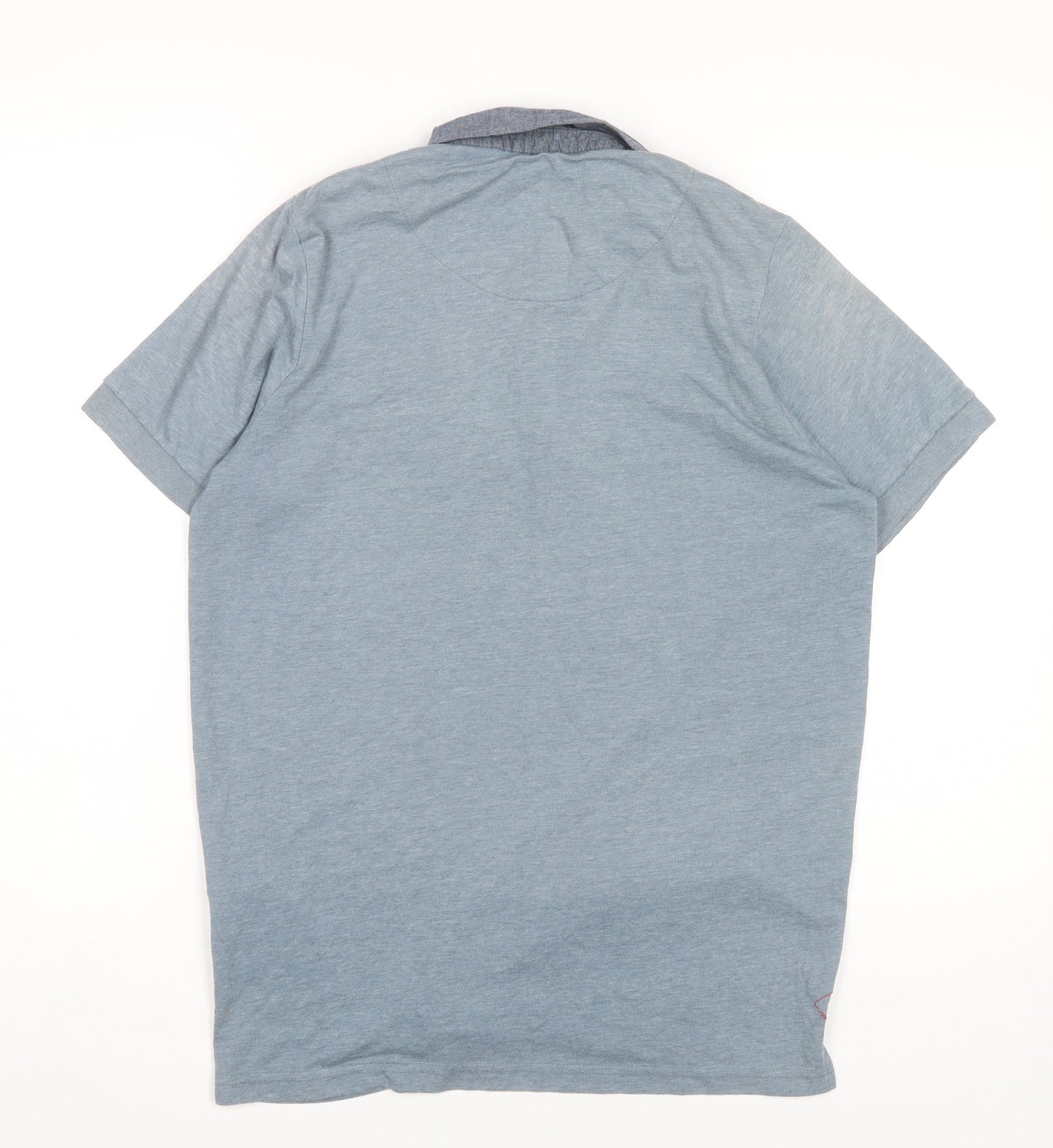 Lee Cooper Men’s Blue Short Sleeve Polo Shirt Size M Regular Fit