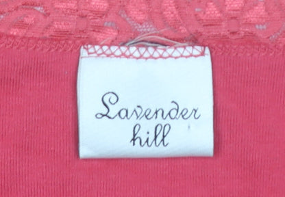 Lavender Hill Women’s Red Wrap Blouse UK 14 Long Sleeve Cotton