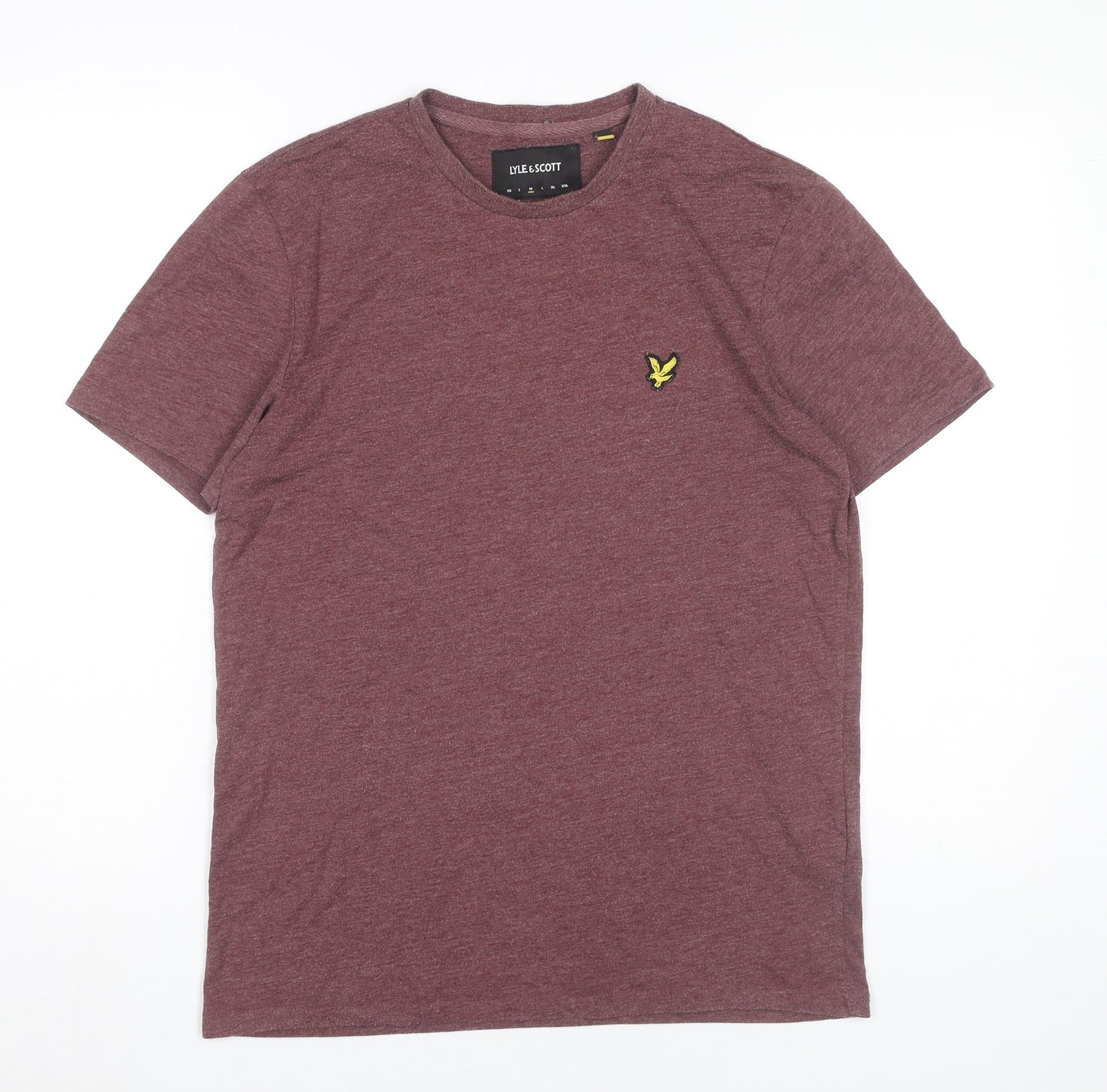 Lyle & Scott Men’s Red Crew Neck Embroidered Logo T-Shirt Size M