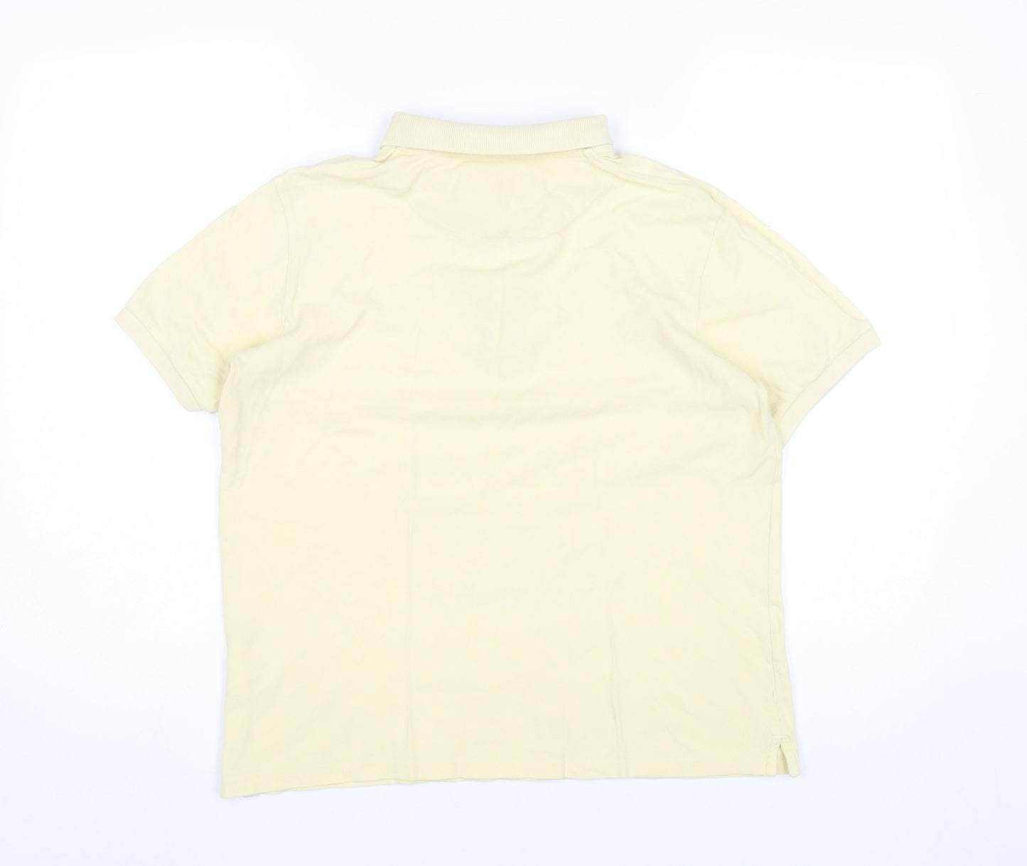 Lyle & Scott Men’s Yellow Cotton Polo Shirt L Short Sleeve Casual
