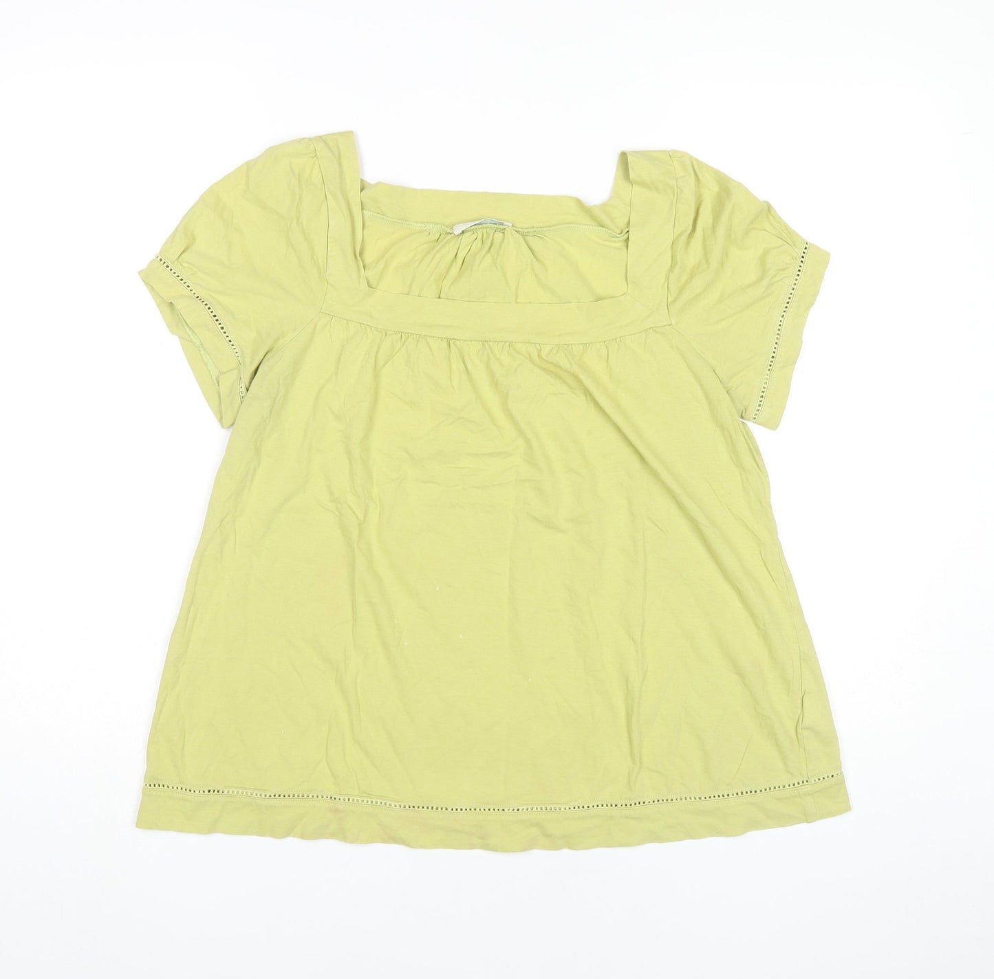 Womens UK Size 16 Marks and Spencer Green Tunic Blouse
