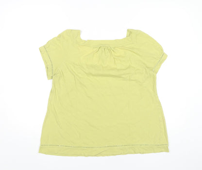 Womens UK Size 16 Marks and Spencer Green Tunic Blouse