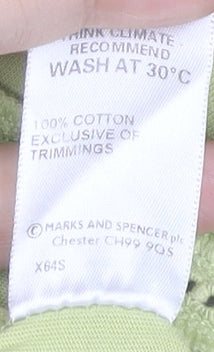 Womens UK Size 16 Marks and Spencer Green Tunic Blouse