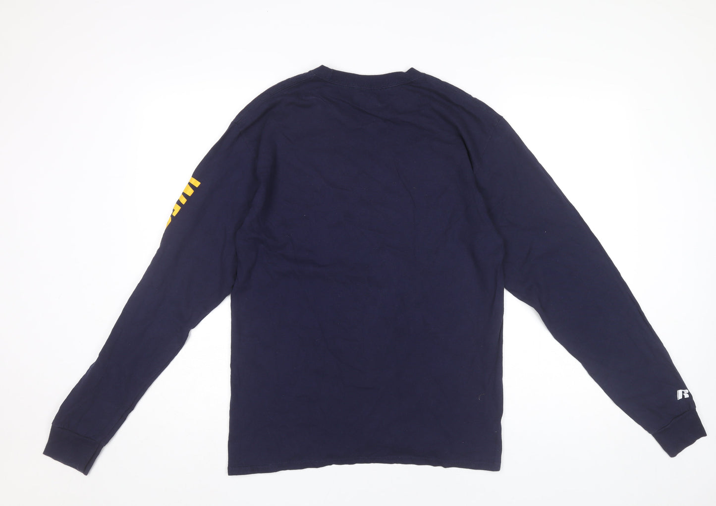 Unisex Adults UK Size M Russell Blue Basic T-Shirt