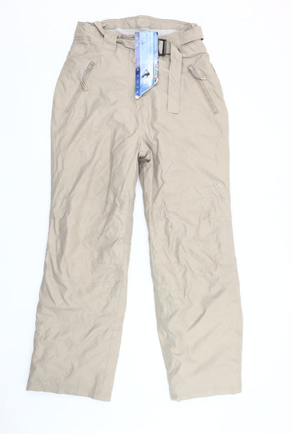Trespass Womens Beige Snow Pants M Regular Waterproof Insulated
