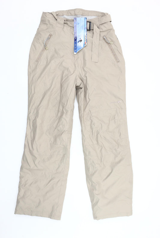 Trespass Womens Beige Snow Pants M Regular Waterproof Insulated