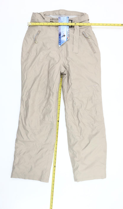 Trespass Womens Beige Snow Pants M Regular Waterproof Insulated