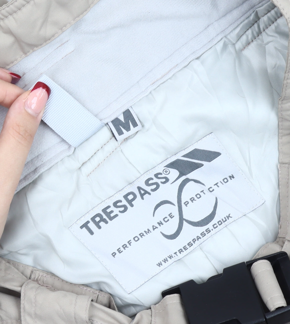 Trespass Womens Beige Snow Pants M Regular Waterproof Insulated