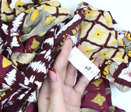 Tu Womens Multicoloured Bohemian Midi Maxi Sleeveless Dress Size 14