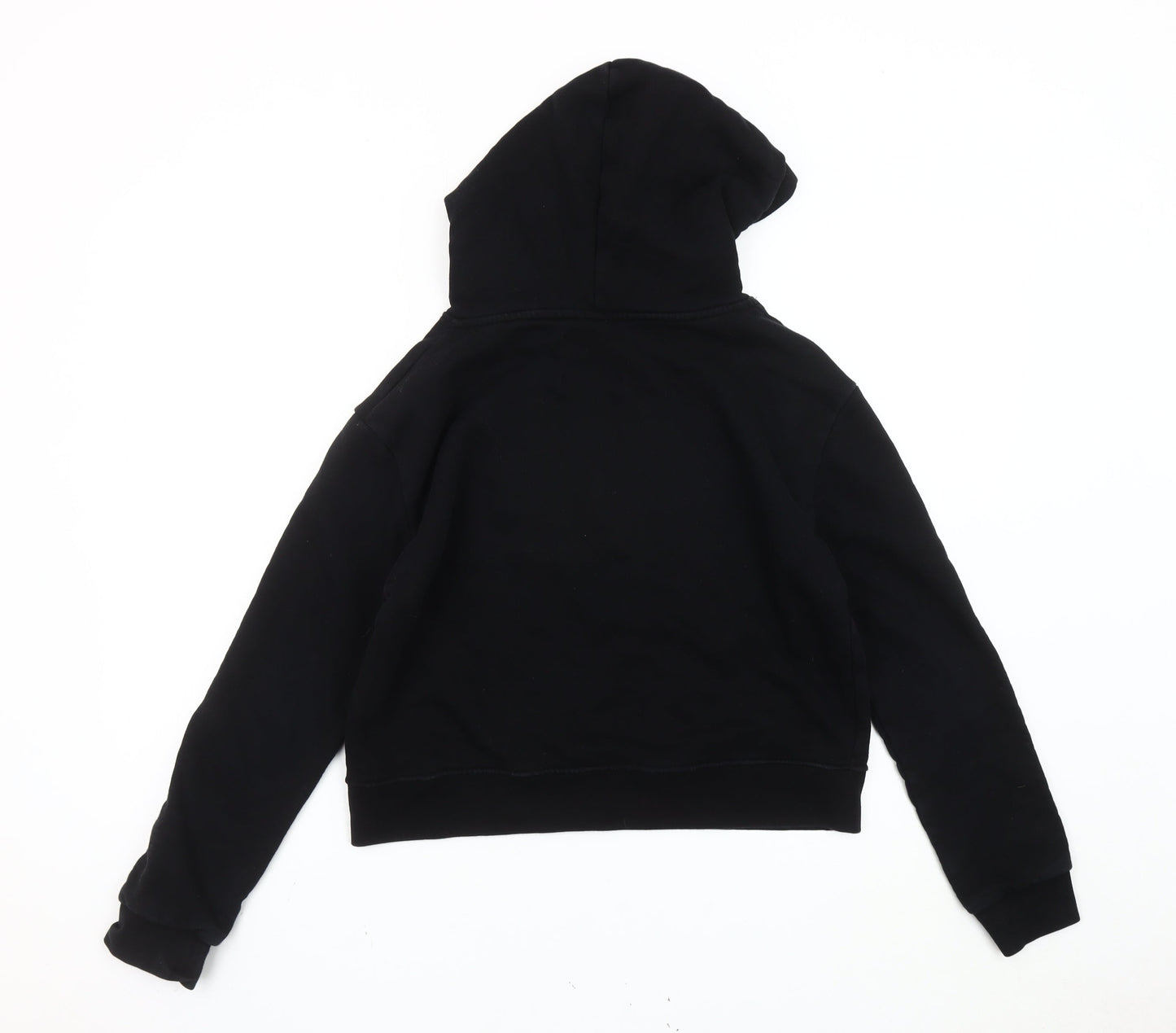 Pyrex Girls Black L Pullover Hoodie Rhinestone Logo Fleece Casual