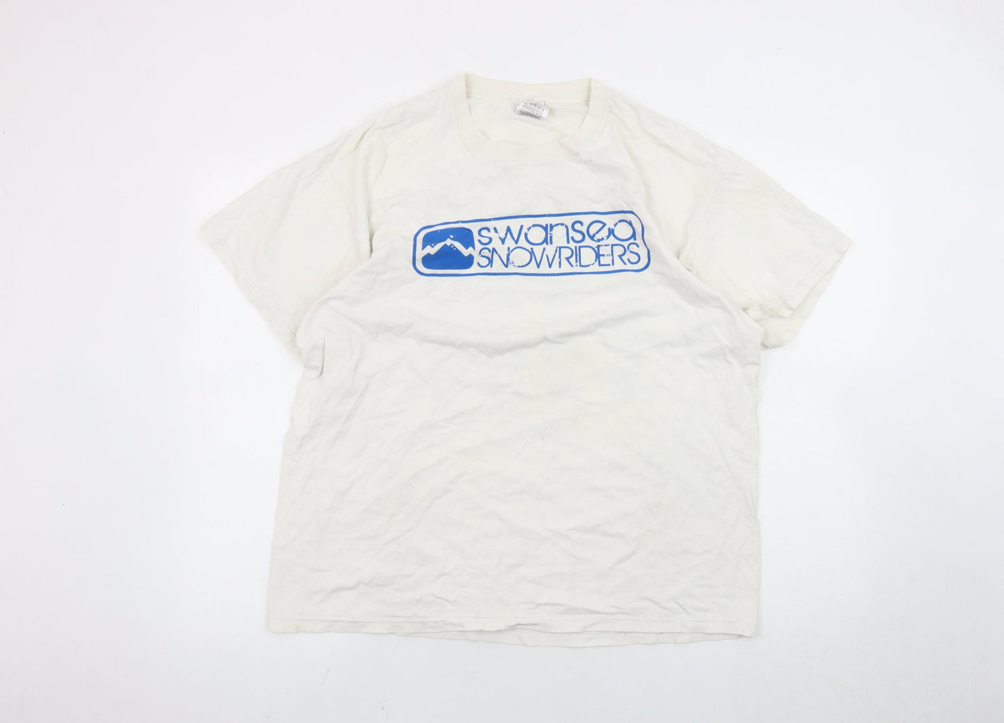 Mens UK Size L Fruit of the Loom White  T-Shirt