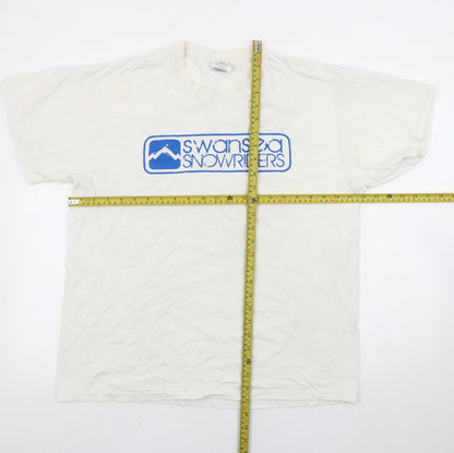 Mens UK Size L Fruit of the Loom White  T-Shirt