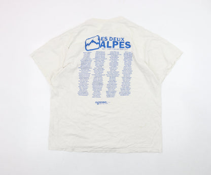 Mens UK Size L Fruit of the Loom White  T-Shirt
