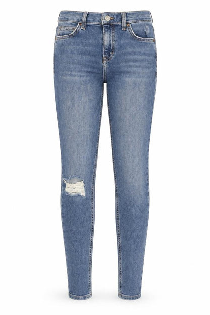 Womens UK Size 8 Topshop Slim Fit Skinny Blue Jeans