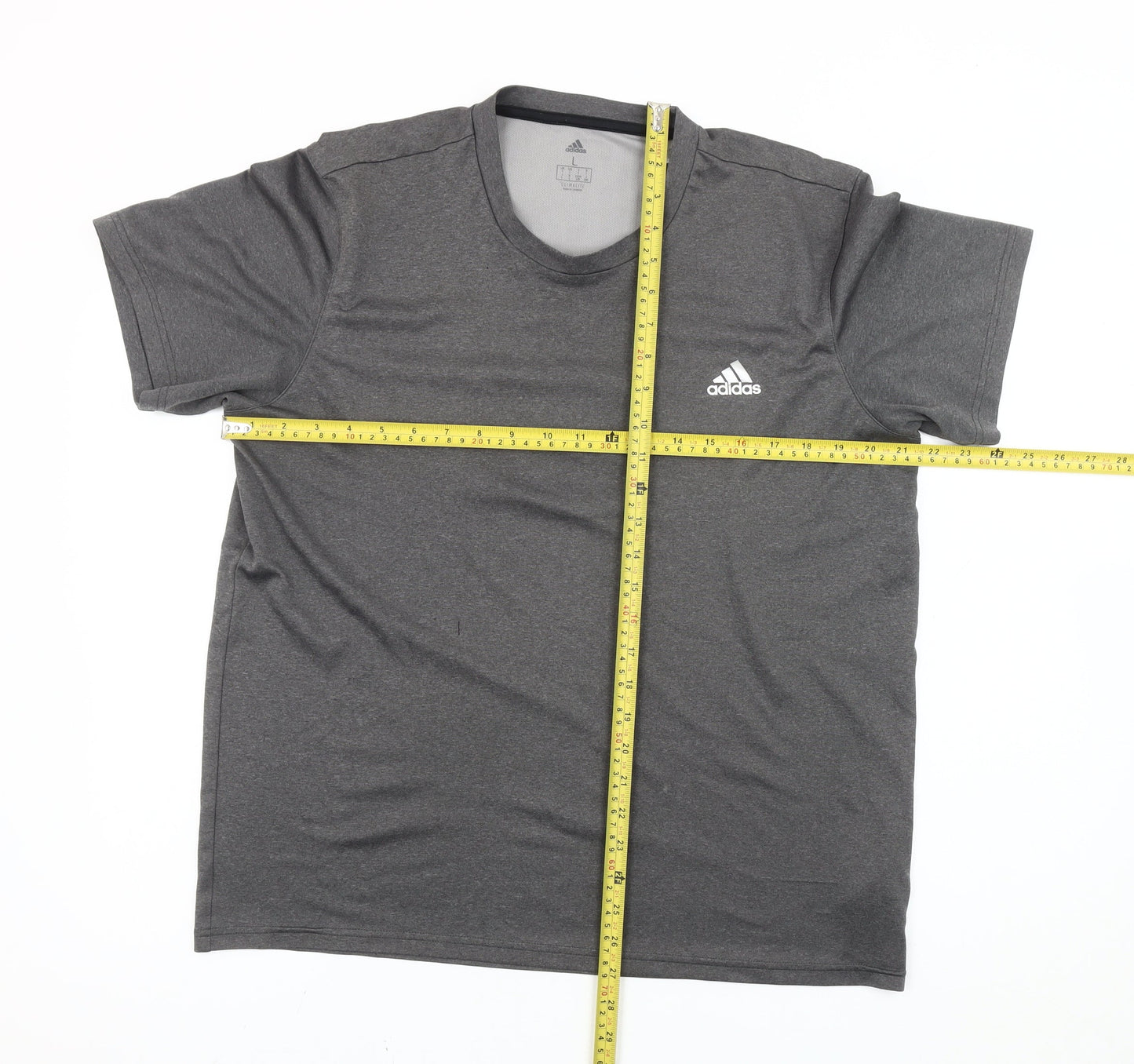 Adidas Mens Grey Large Climacool Performance T-Shirt