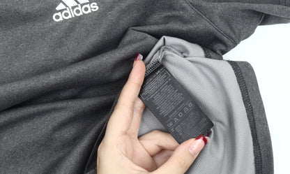 Adidas Mens Grey Large Climacool Performance T-Shirt