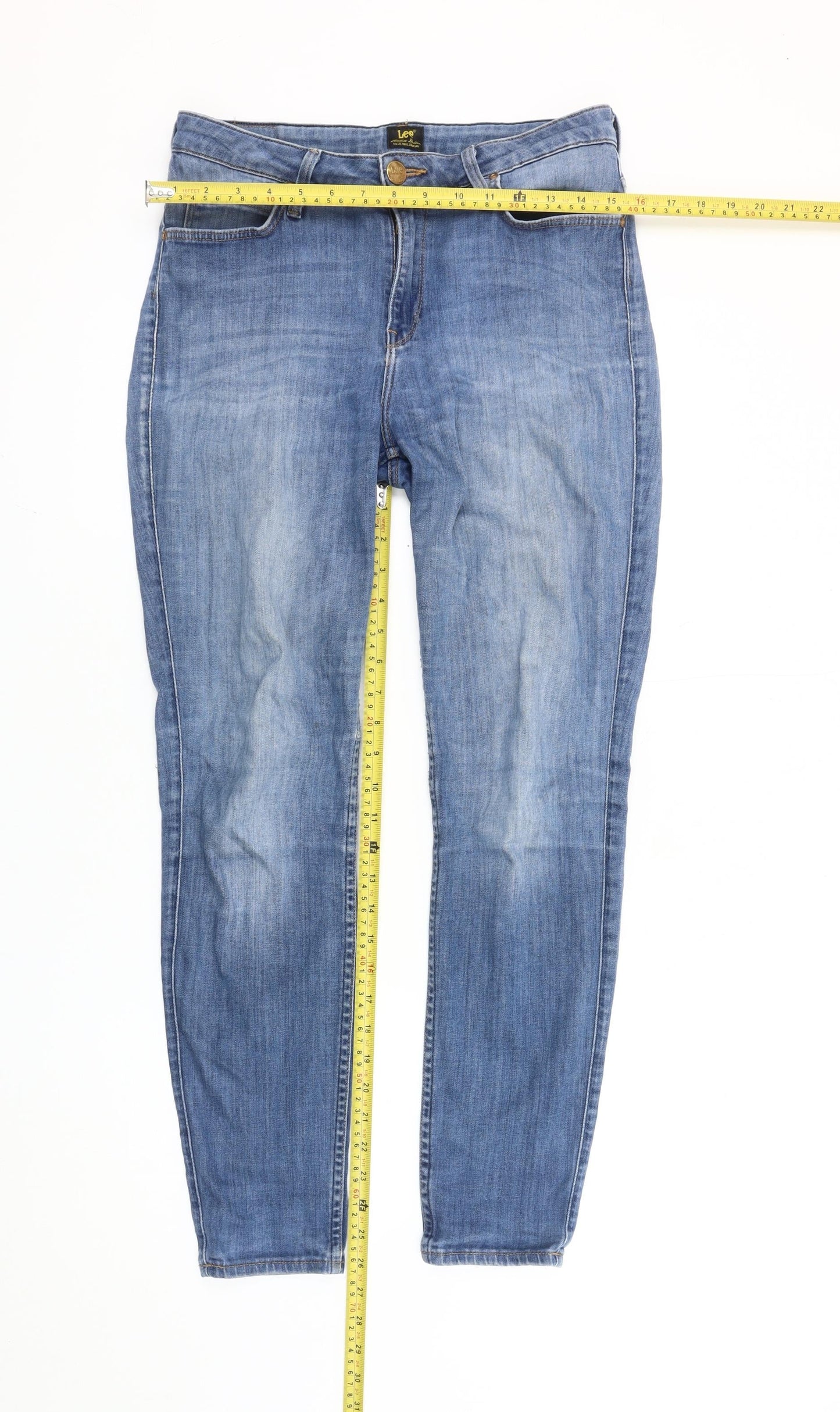 Lee Scarlett High Women’s Blue Skinny Jeans W30 L31 Slim Fit