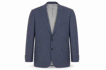 Remus Uomo Men’s Blue Wool Slim Fit Blazer Jacket 50R