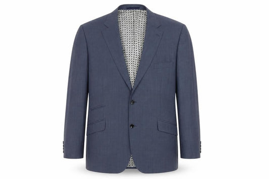 Remus Uomo Men’s Blue Wool Slim Fit Blazer Jacket 50R