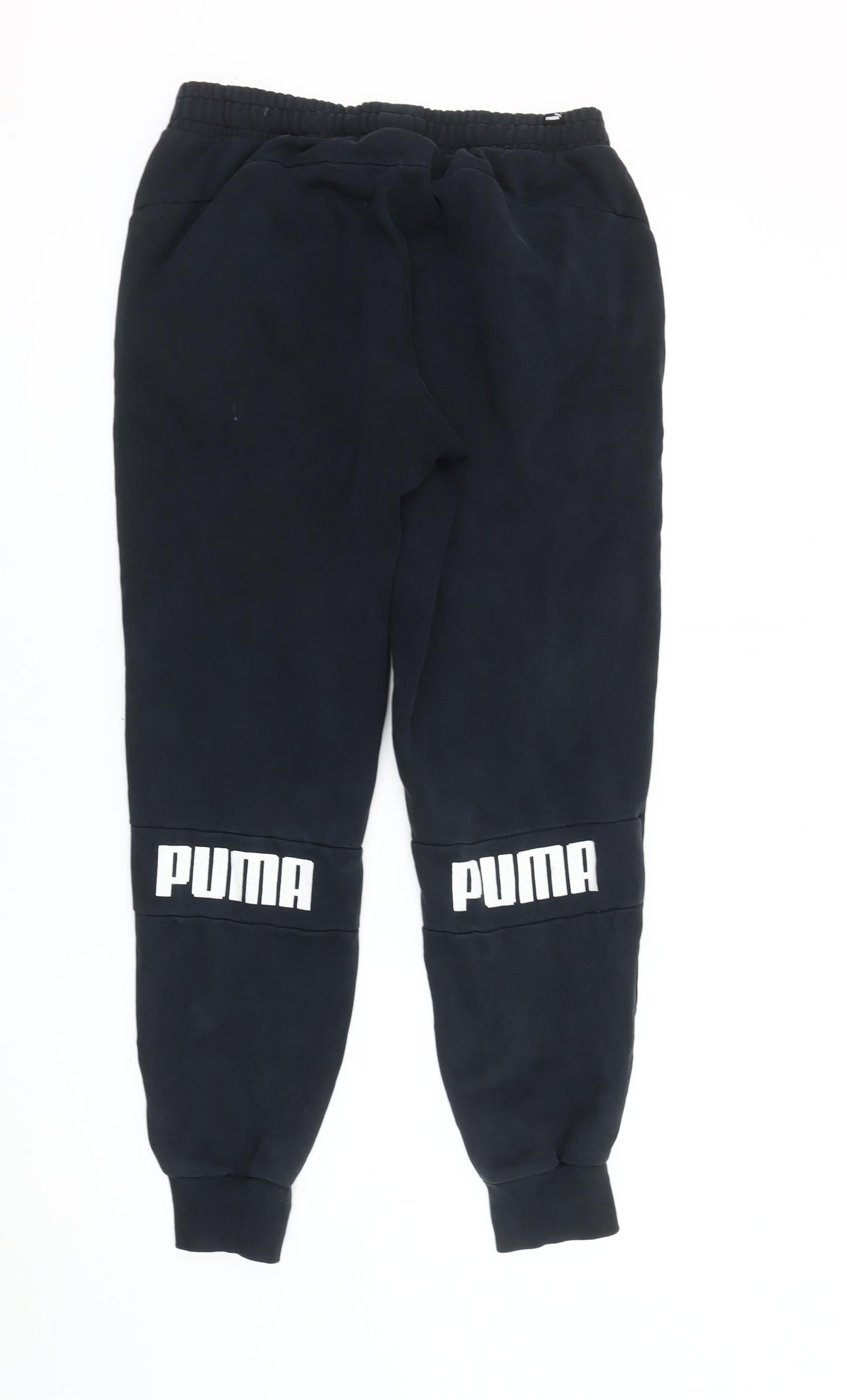 Puma Mens Black Jogger Sweatpants M Regular Fit Fleece Activewear
