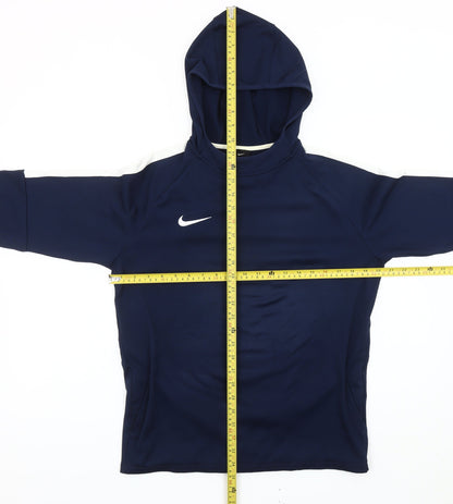 Teens UK Size XL Nike Blue Pullover Hoodie