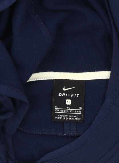 Teens UK Size XL Nike Blue Pullover Hoodie