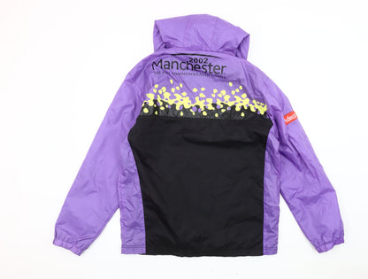 Mens UK Size S Manchester 2002 Commonwealth Games Multicoloured Windbreaker Coat