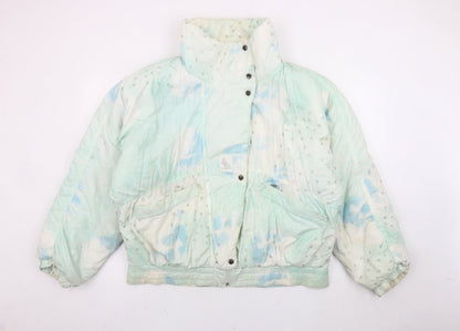 Luhkka Womens Multicoloured Size 12 Retro Polka Dot Puffer Jacket