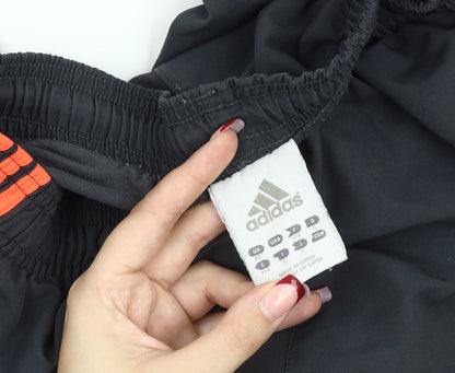 Adidas Men’s Black Track Pants S Elastic Waist Pockets Sportswear