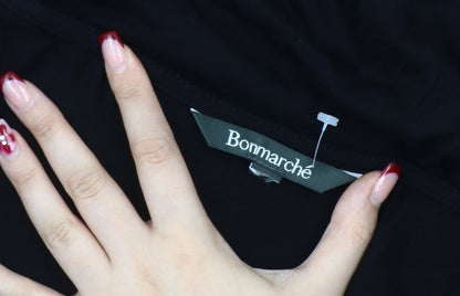 Bonmarché Womens Black Striped Tunic Blouse Size 20 3/4 Sleeve