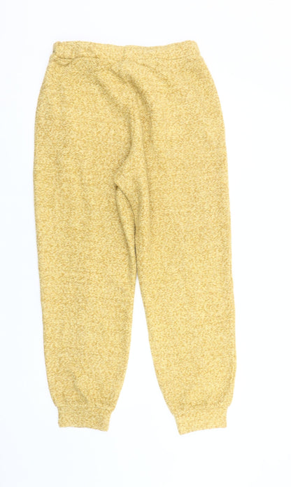 Next Womens Yellow Jogger Trousers Size 12 Regular Fit Polyester
