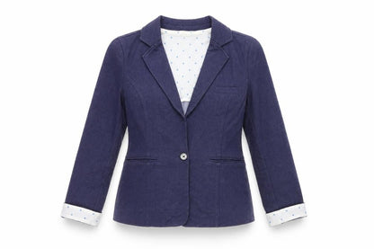 Dickins & Jones Women’s Blue Blazer Jacket Size 10 Single Breasted