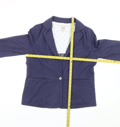 Dickins & Jones Women’s Blue Blazer Jacket Size 10 Single Breasted