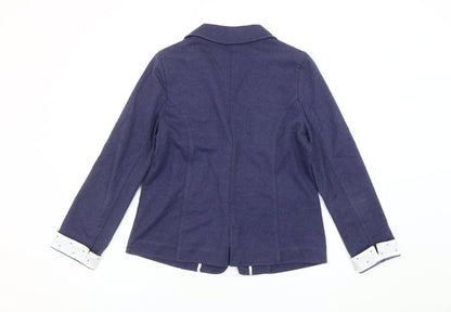 Dickins & Jones Women’s Blue Blazer Jacket Size 10 Single Breasted