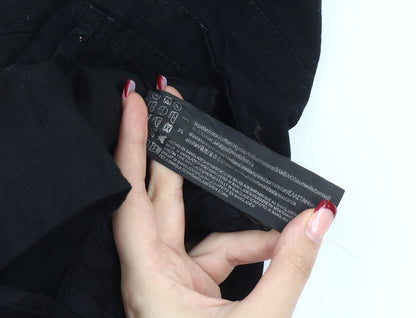 Pull&Bear Men’s Black Cargo Trousers XL Cotton Blend Casual