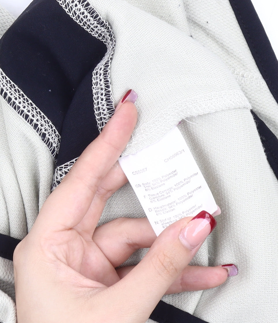 Craghoppers Women Ivory Fleece Sweatshirt UK 10 1/2 Zip Outdoor