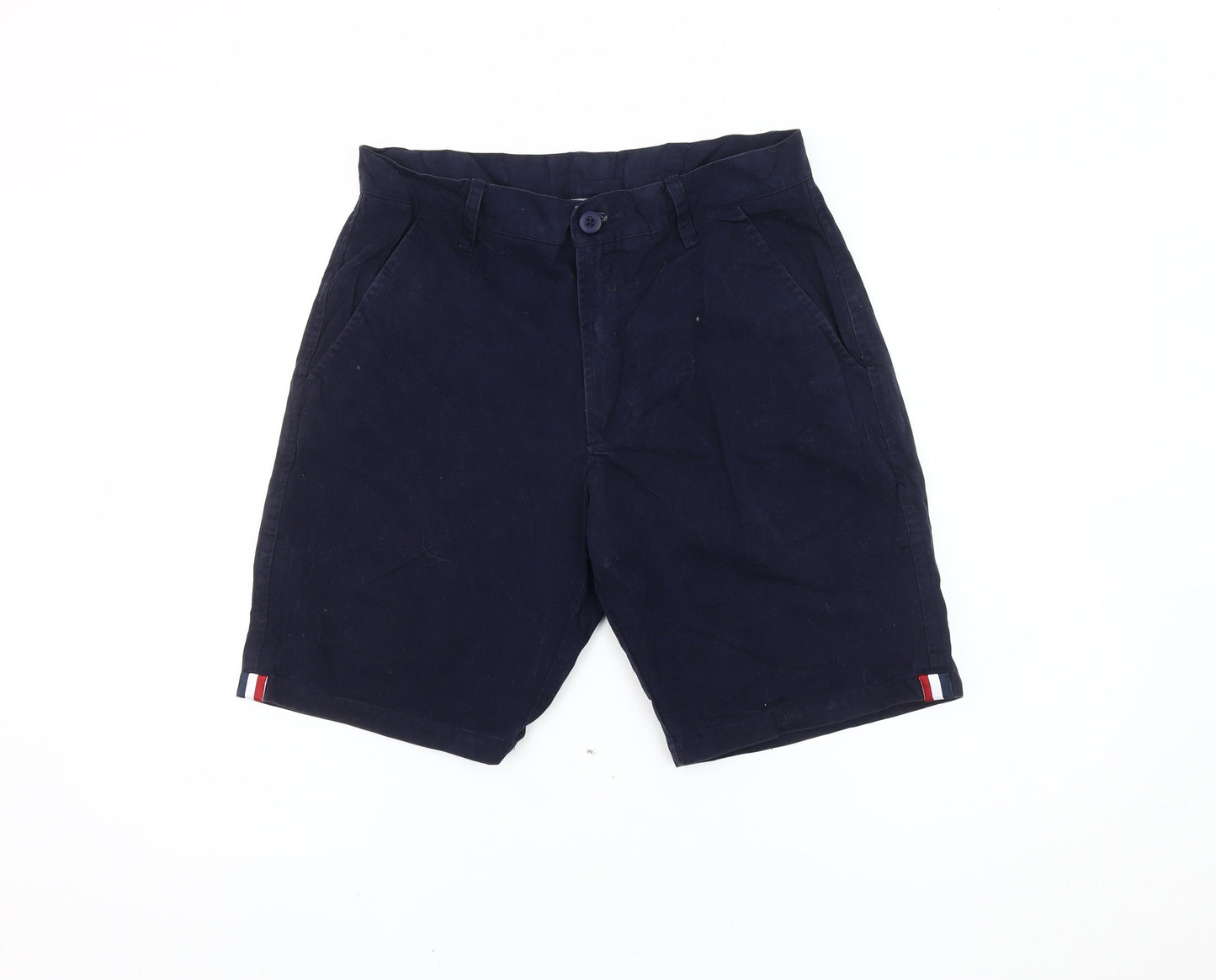 Nicce London Mens Blue Chino Shorts Size S Cotton Casual